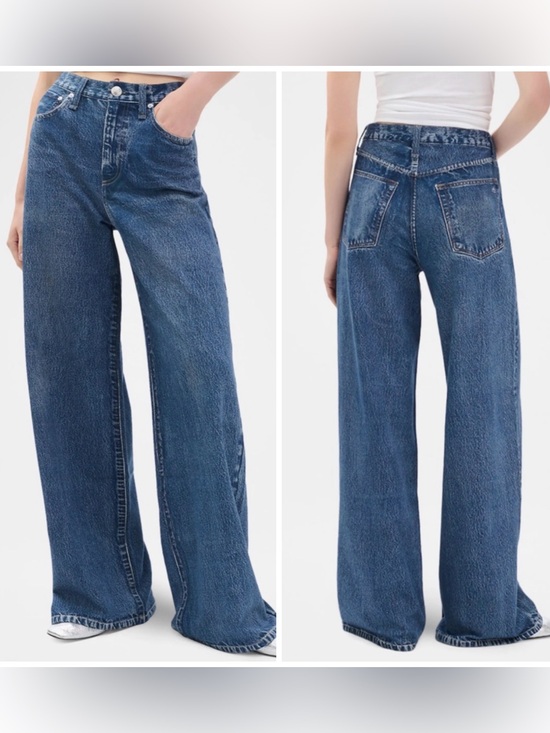 rag & bone Denim - rag & bone Sweatpant Jean Wide Leg Size 29